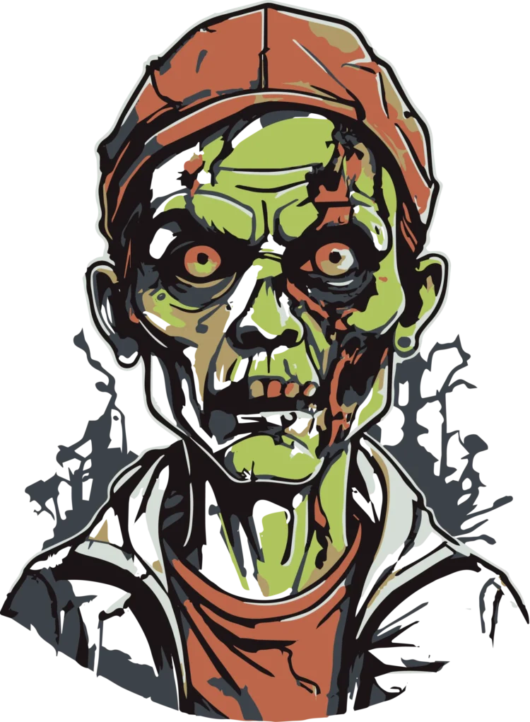 Green Zombie Vector - SVG & EPS for Graphic Designers - Image 4