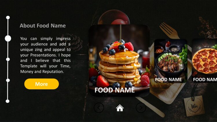 Professional Food Menu PowerPoint Template –  Restaurant Menu Presentation - Image 4