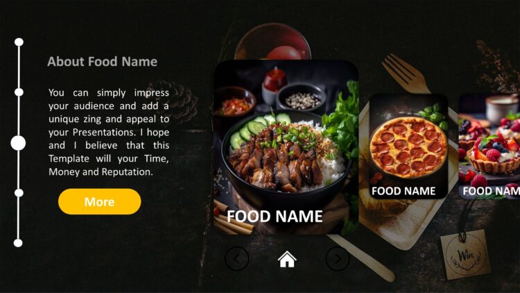 Professional Food Menu PowerPoint Template –  Restaurant Menu Presentation - Image 5