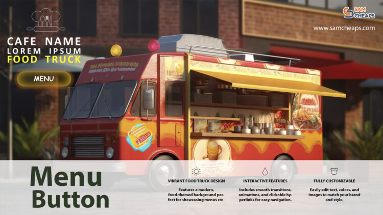 FoodTruck Vibes – Interactive PowerPoint Menu Template - Image 2